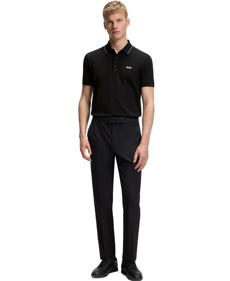 Boss by Hugo Men's Tonal Logo Slim-Fit Polo Shirt