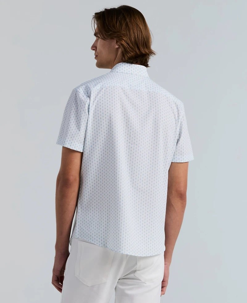 Perry Ellis Men's Square Stripe Print Shirt