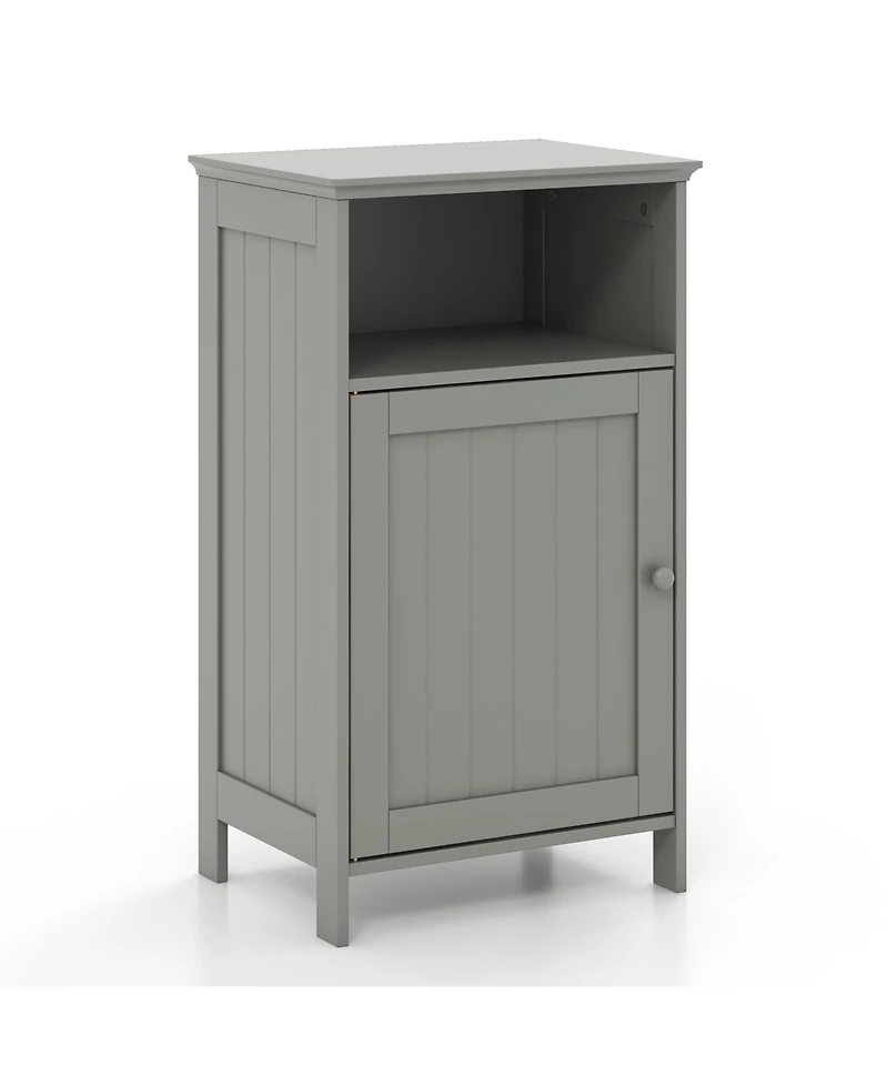 sumyeg Freestanding Bathroom Storage Cabinet with Adjustable Shelves Floor Organizer