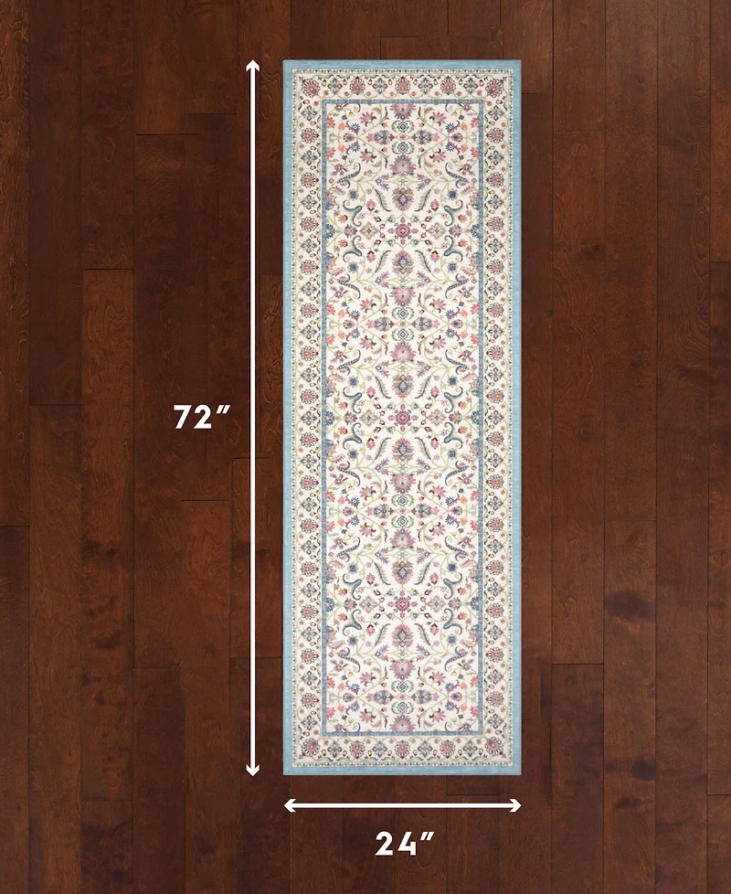 Laura Ashley Printed Chenille Chatsworth Runner Rug, 24" x 72"