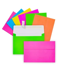 Gnuadz Neon Self-Adhesive Envelopes for Invitations