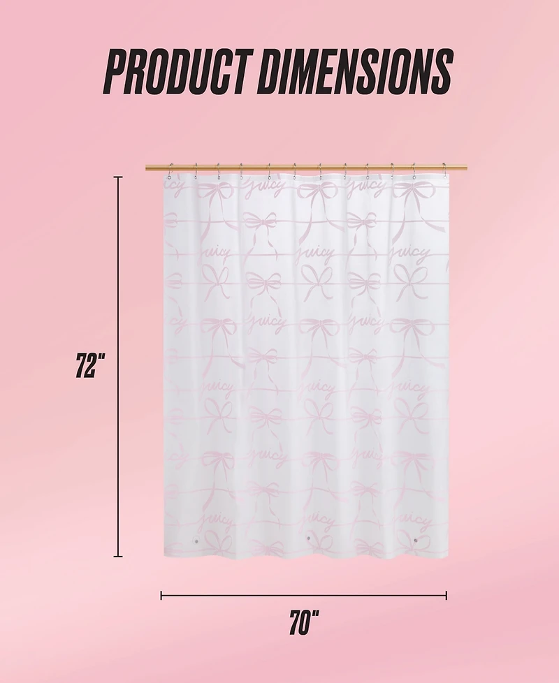 Juicy Couture Shower Curtain, 70"x72"
