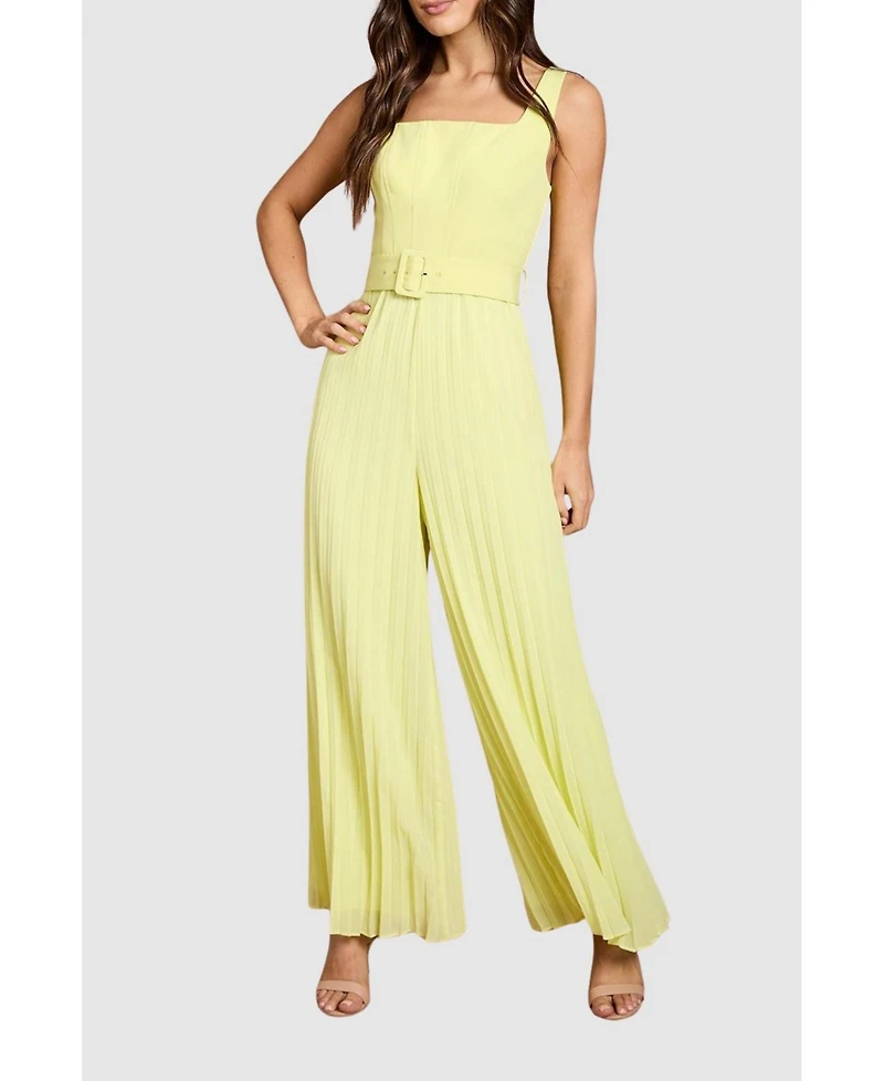Coast Women's Seam Detail Pleated Wide Leg Jumpsuit