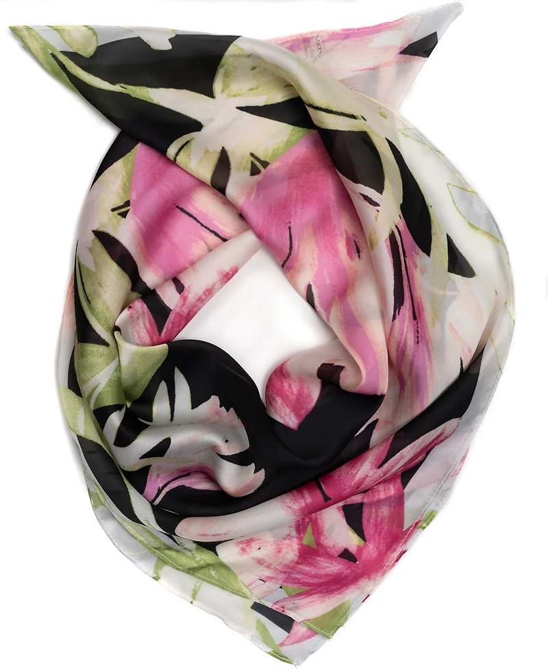 Vince Camuto Brush Floral Square Scarf
