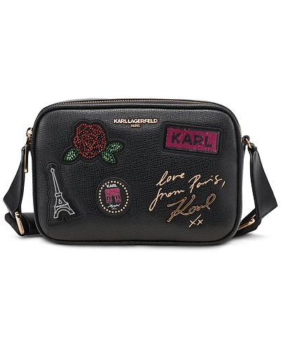 Karl Lagerfeld Paris Maybelle Zip-Top Small Crossbody Handbag
