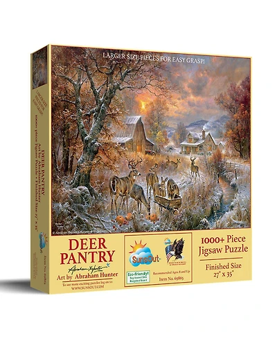 SunsOut Deer Pantry 1000 piece Jigsaw Puzzle for Adults Large Pieces