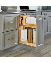 Rev-a-Shelf Paper Towel Pullout Cabinet Organizer w/ Soft-Close, 448PTH-bcsc-6C