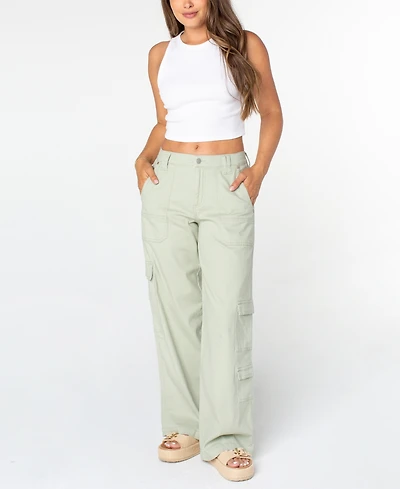 Celebrity Pink Juniors' Wide-Leg Cargo Pants