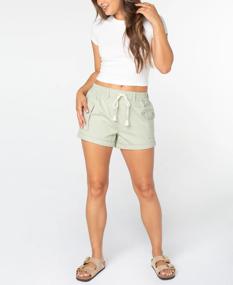 Celebrity Pink Juniors' Cargo-Pocket Drawstring Shorts