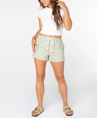 Celebrity Pink Juniors' Cargo-Pocket Drawstring Shorts