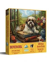 SunsOut Homework Shih Tzu 500 Piece Jigsaw Puzzle For Adults