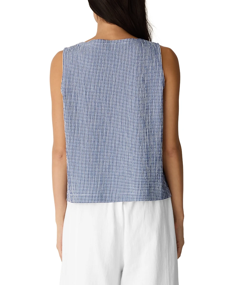Eileen Fisher Women's Round Neck Vest Top, Regular, Plus And Petites