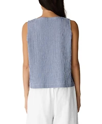 Eileen Fisher Women's Round Neck Vest Top, Regular, Plus And Petites