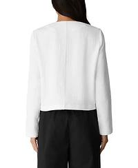 Eileen Fisher Women's Round Neck Jacket