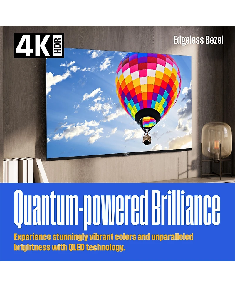 Westinghouse 43" Qled 4K Uhd Smart Roku Tv – HDR10+, Dolby Vision, Alexa & Google Compatible