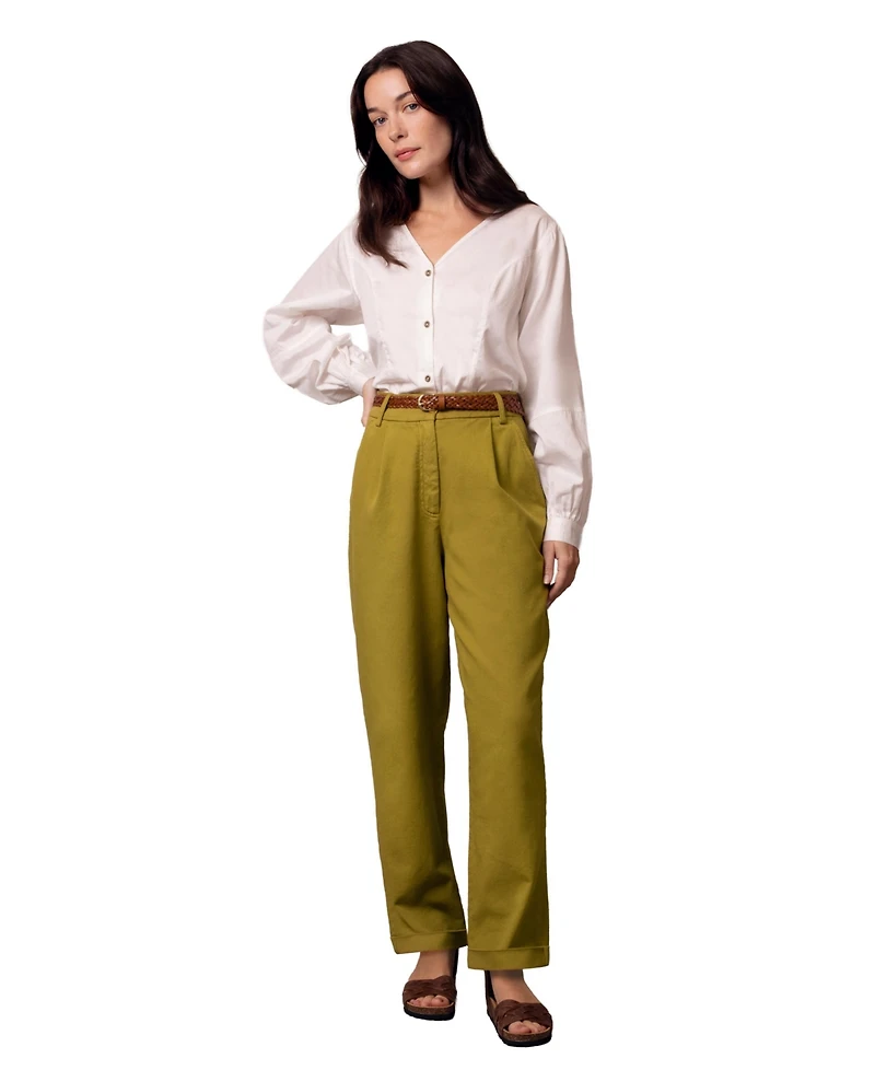 Celtic & Co. Women's Tapered Pleat-Front Pants