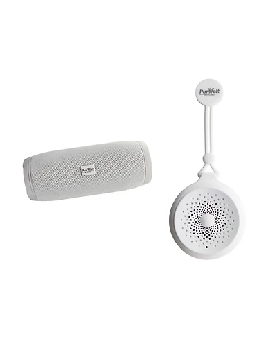Pursonic Peak Wireless Speaker and Pursonic Waterproof Wireless Speaker Bundle - 360degree(s) Hi-Res Sound Anywhere, Anytime