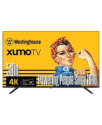 Westinghouse 58" 4K Uhd Smart Tv – Xumo Tv with HDR10, Dolby Vision/Atmos, Voice Remote, Bluetooth & Apple AirPlay