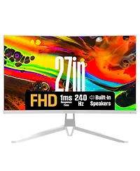Westinghouse 27" Curved Gaming Monitor, 200Hz, 1080p, 1500R, Amd FreeSync, Built-in Speakers, White
