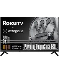 Westinghouse 32" Roku Smart Tv, Hd Qled, Dolby Digital+, Wi-Fi, Bluetooth, AirPlay, Alexa & Google Assistant Compatible