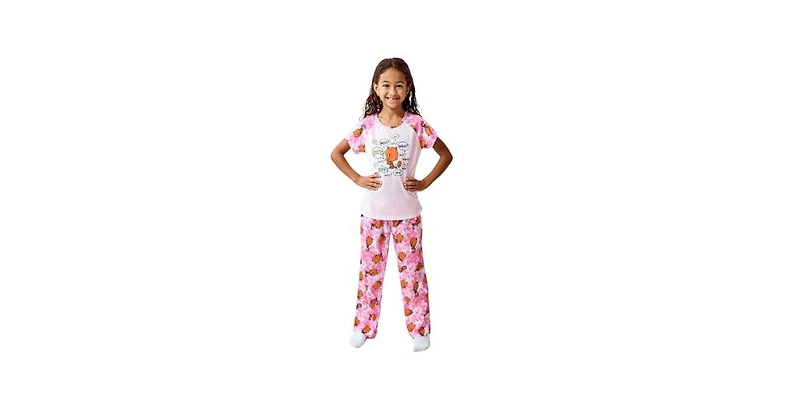 Dog Man Big Girls Pajama Set-14