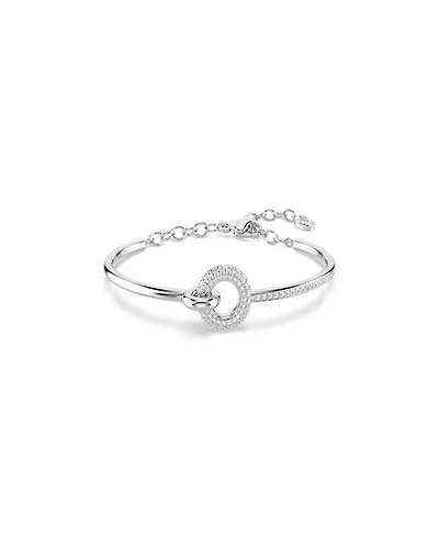 Swarovski Rhodium-Plated Dextera Bangle Bracelet