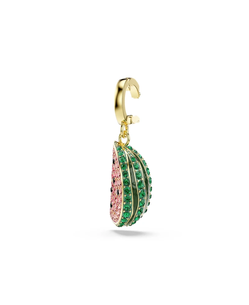 Swarovski Gold-Tone Plated Watermelon Slice Charm