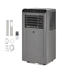 Xo 8,000 Btu Portable 3-in-1 Ac with Remote, Led Touch Panel, Quiet Sleep Mode and Window Kit for Up to 350 Sq. Ft