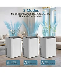 Xo 12,000 Btu Portable Ac, 5-in-1 Cooling, Dehumidifier, Fan, Auto and Sleep, Remote, Led Display for 550 Sq. Ft