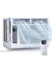 Xo 6000 Btu Window Ac Unit, Air Conditioner, 115V, Cools 350 Sq. Ft, WiFi App and Remote Control, Easy Install