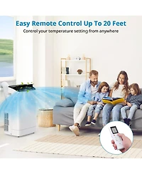Xo 14,000 Btu Portable Air Conditioner, 3-in-1 Cooling, Fan and Dehumidifier, Smart Sleep Mode, Remote, Window Kit