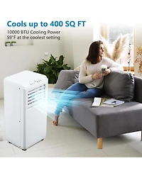 Xo 10,000 Btu Portable ACs, 3-in-1 Cooling, Fan and Dehumidifier, Quiet Led Display Unit with Remote and Sleep Mode