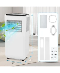 Xo 8,000 Btu Portable Air Conditioner with Quiet Cooling, Remote and 24-Hour Timer for Bedroom, Office, Dorm or Apartment