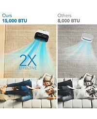 Xo 15,000 Btu Portable Air Conditioner with 3-in-1 Cooling, Dehumidifier and Fan, Sleep Mode, Remote and Auto-Evaporation