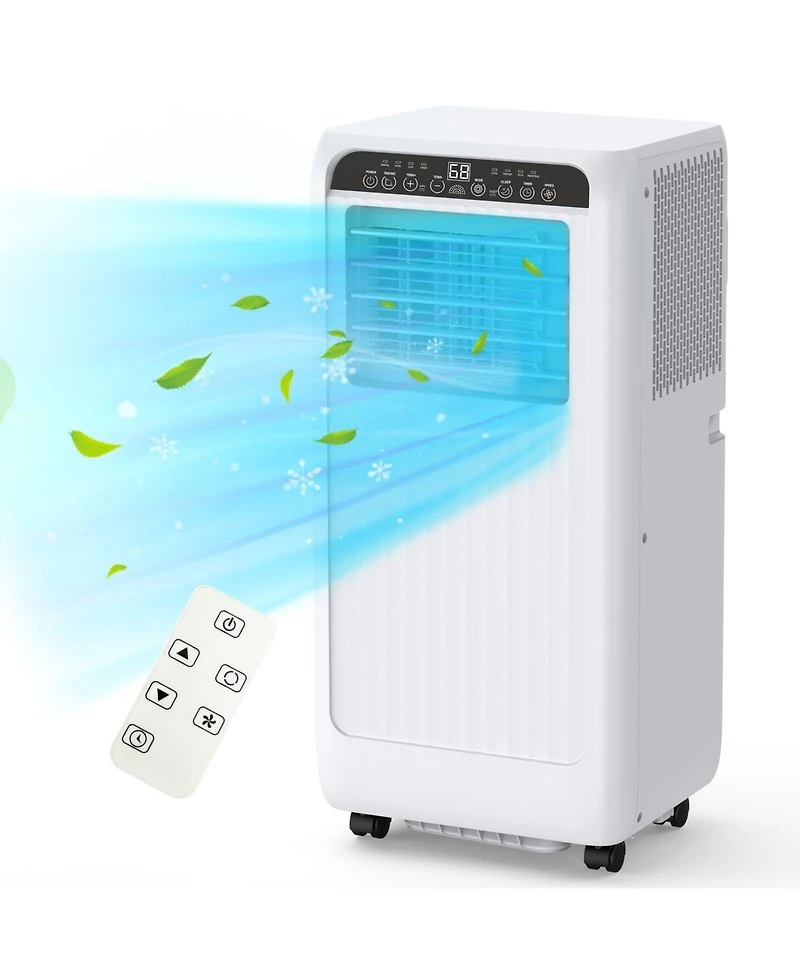 Xo Portable 8000 Btu Air Conditioner with Remote, Energy Efficient and Quiet Operation for Rooms Up to 350 Sq.Ft, 24H Timer