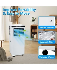 Xo 8000 Btu Portable Air Conditioner, 3-in-1 Ac Unit with Dehumidifier, Fan and Timer for Rooms up to 350 Sq.Ft