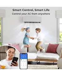 Xo 35000 Btu 3-Zone Mini Split Ac and Heat Pump, 9k+12k+18k, 19 SEER2, WiFi Alexa, Pre-Charged, 230V