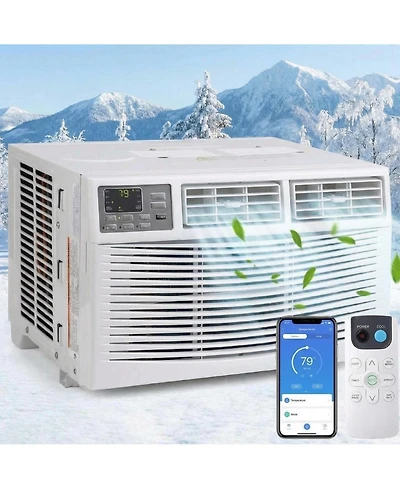 Xo 8000 Btu Window Air Conditioner, Fast Cooling to 350 Sq.Ft.,WiFi and Remote