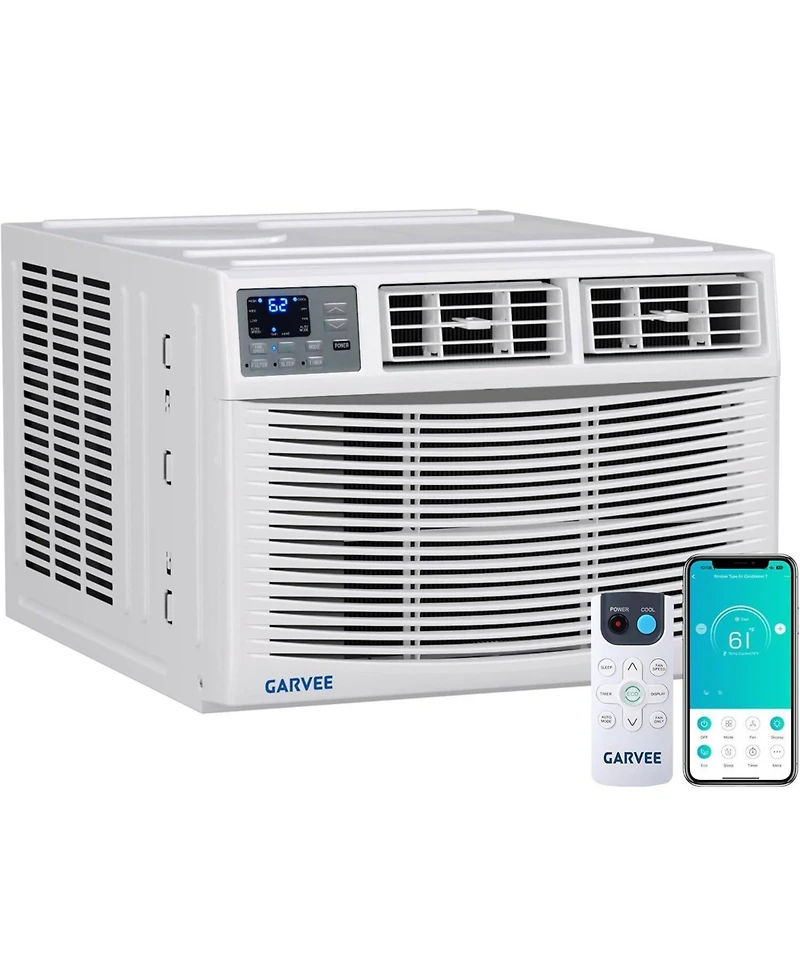 Xo 4-in-1 WiFi Smart 12000 Btu Window Air Conditioner with Heater, Remote/ App Controlfor Rooms Up to 550 Sq. Ft.
