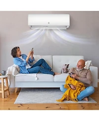 Xo 11500 Btu Mini Split Air Conditioner, 17 SEER2 Efficiency Cooling/Heating Up to 750 Sq.ft. with WiFi and Remote Control, 115V