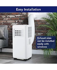 Xo 10000 Btu 3-in-1 Portable Air Conditioner for Bedroom, Cools Up to 450 Sq. ft. with Dehumidifier, Secure Hose and Tool-Free Window Kit