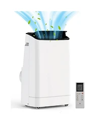 Xo 14000 Btu Free Standing Portable Air Conditioners with Remote Control with Fan and Dehumidifier, Cools Room up to 750 sq.ft.