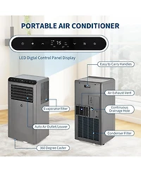 Xo 10000 Btu Portable Air Conditioners with Dehumidifier and Fan for Bedroom, Living Room Cools Up to 450 Sq.Ft