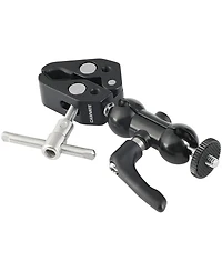 Camvate Ball Head Mount 1/4inch Threads with Central Lock Knob and Super Crab Gripper Clamp