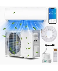 Xo 21 SEER2 18000 Btu Mini Split Ac and Heat Pump, Cools/Heats Up to 1000 Square.feet