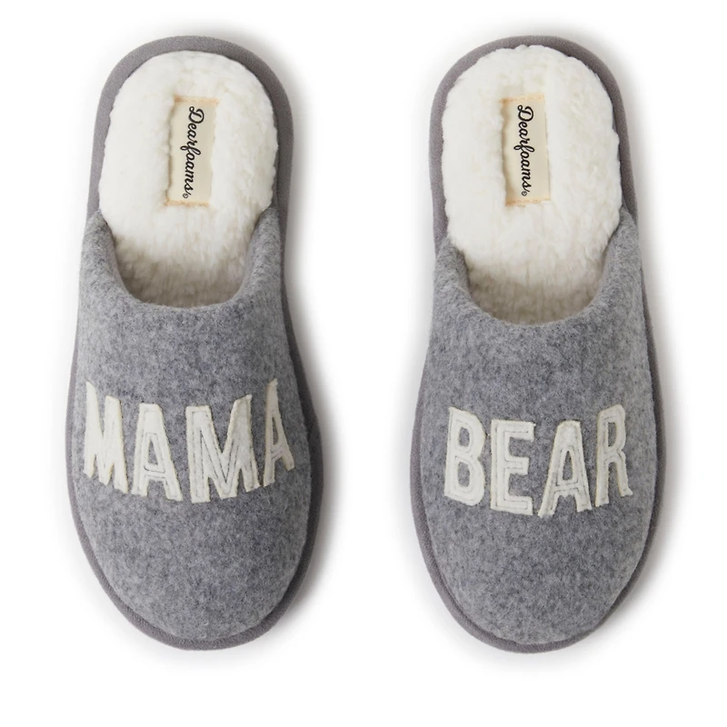 Dearfoams Women's Mama Bear Scuff Slippers