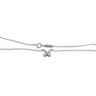 Pre-Owned Tiffany & Co Platinum Diamond Small Model Victoria Pendant