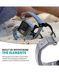 Movo Gb-U70 Underwater Diving Rig with Cold Shoe Mounts & Wrist Strap for GoPro and other Waterproof Action Cams