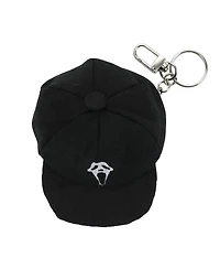 Ghostface Logo Black Mini Wool Hat Keychain With Storage Pocket