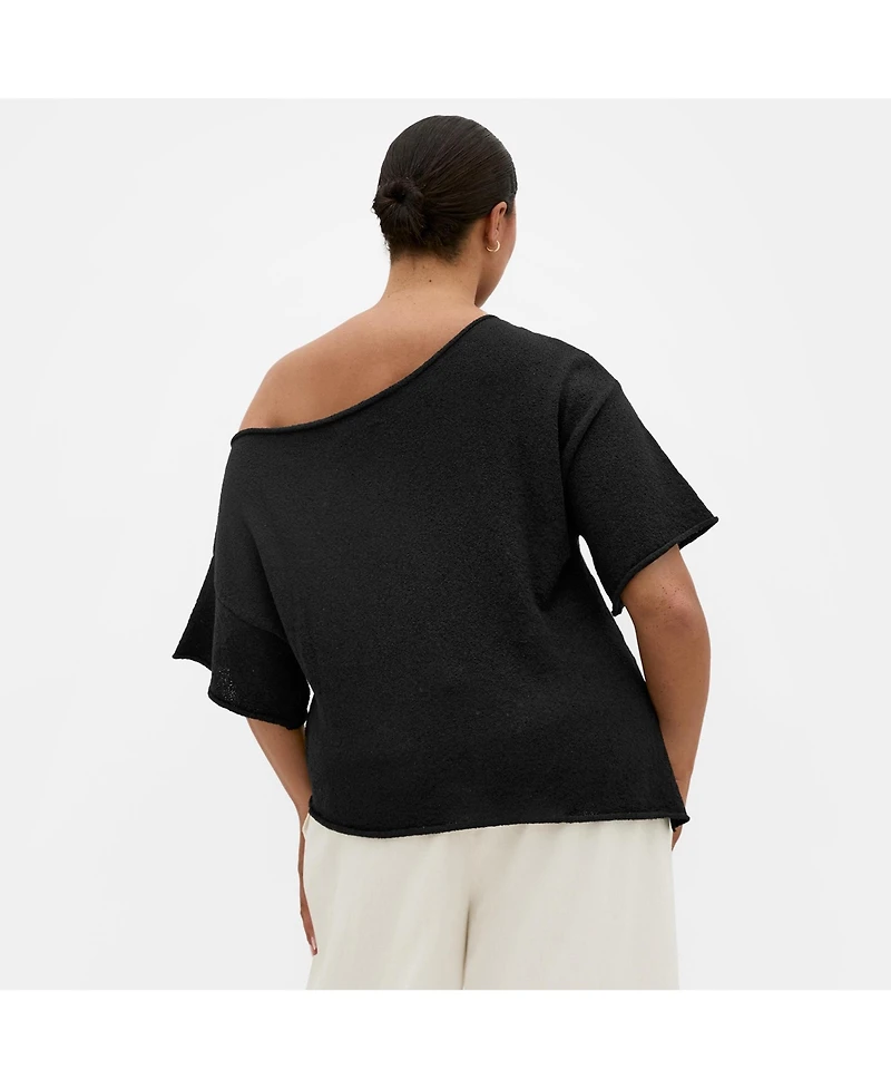 City Chic Women's One Shoulder Knit Top